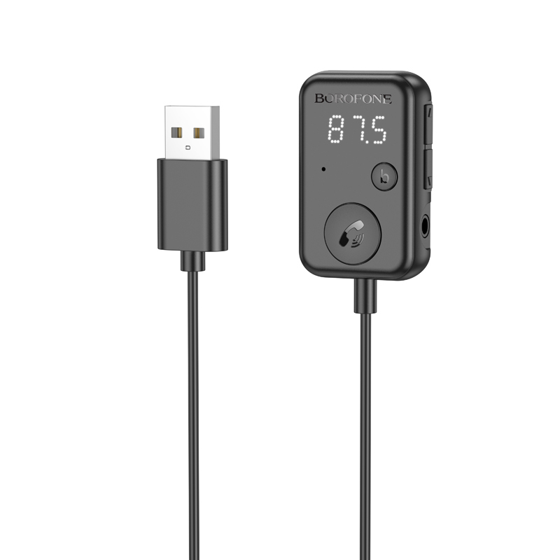 FM Modulator Borofone BC49 June car BT FM transmitter [Black] de la 279 lei